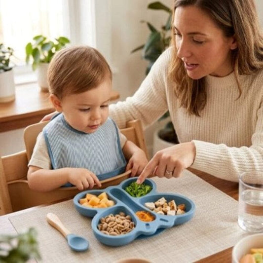 Assiette bébé pour la diversification alimentaire