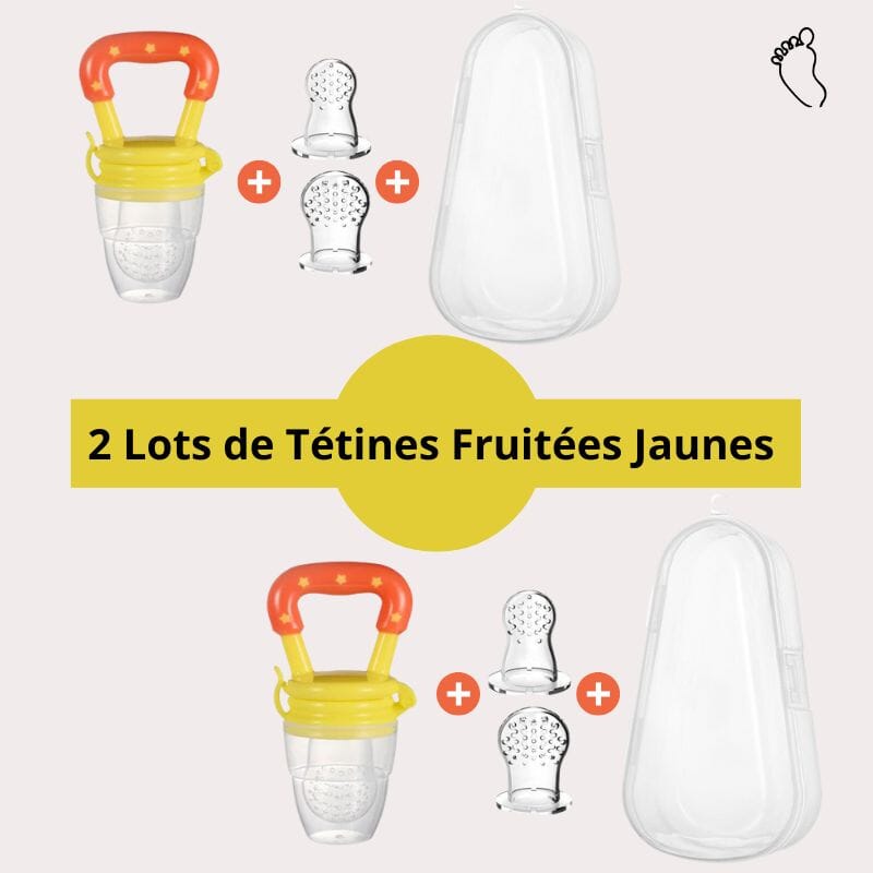 2-Lots-de-sucettes-Fruitees-Jaunes