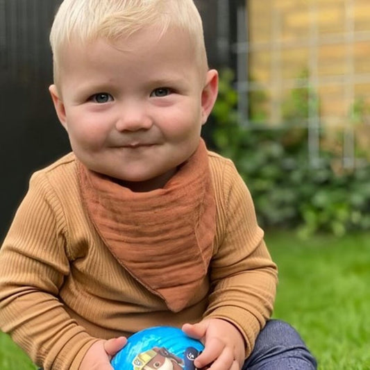 Bandana Bavoir Bebe textile double épaisseur