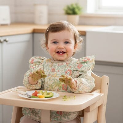 Bavoir manche longue protège efficacement les vêtements