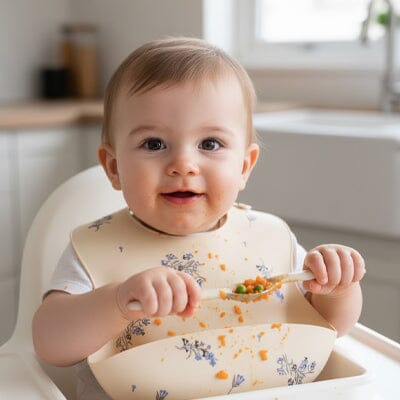 Bavoir silicone durable dans le temps