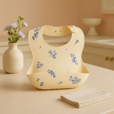 Bavoir silicone | Souple réglable