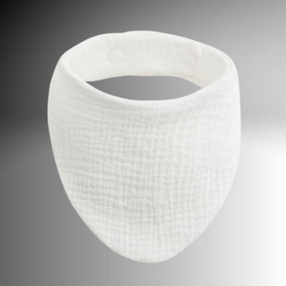Bavoirs bandana blanc