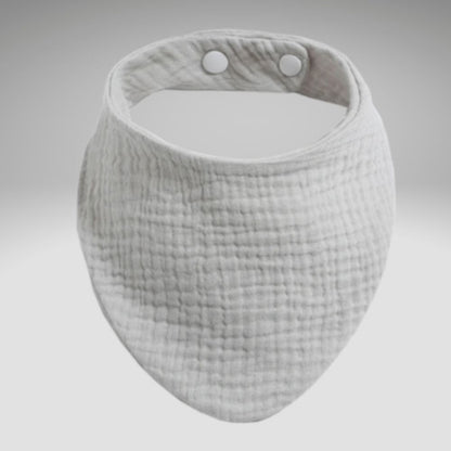 Bavoirs bandana gris clair