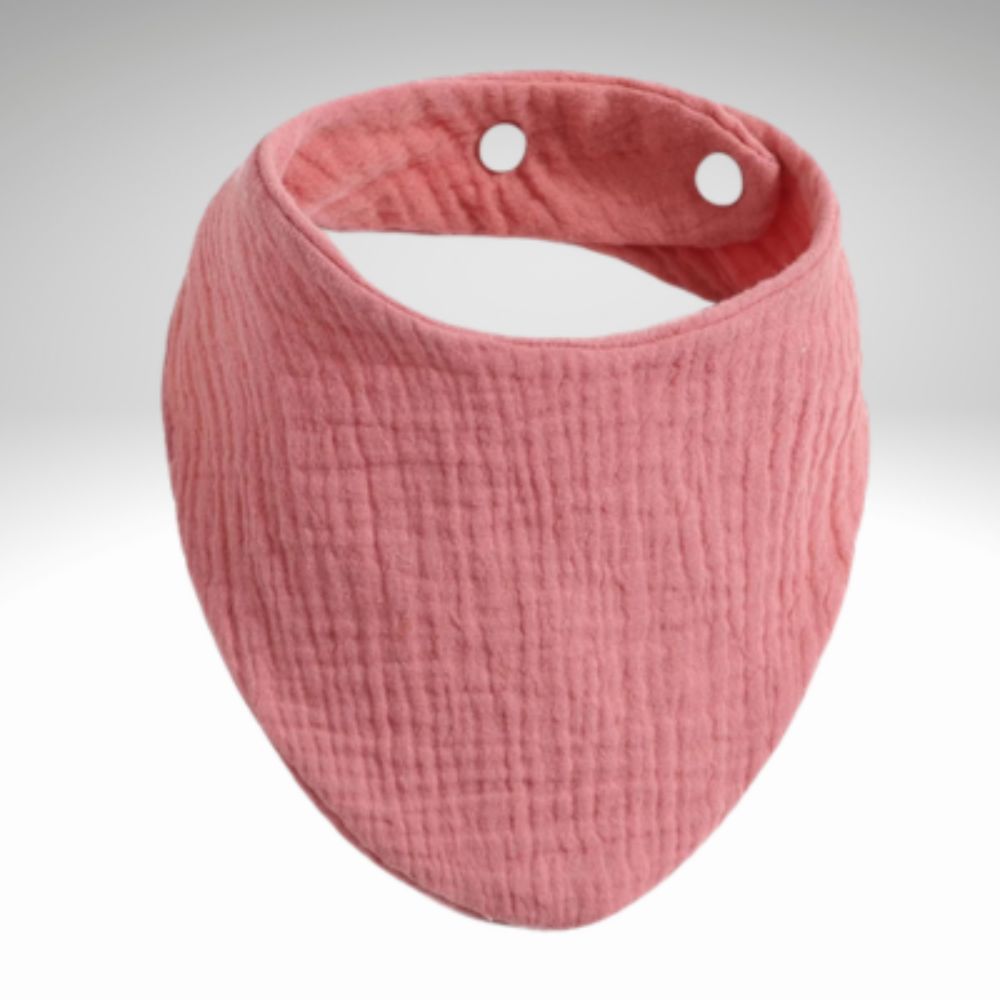 Bavoirs bandana rose