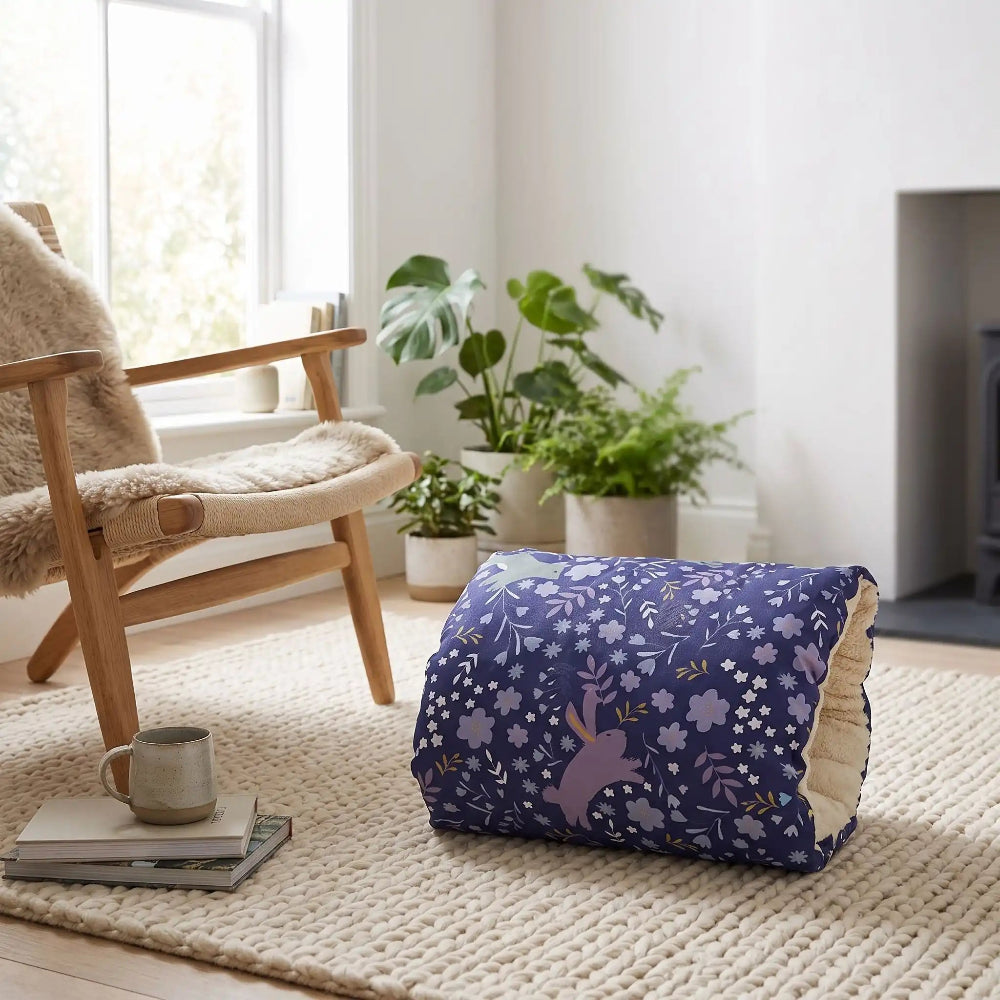 Coussin d'allaitement bleu