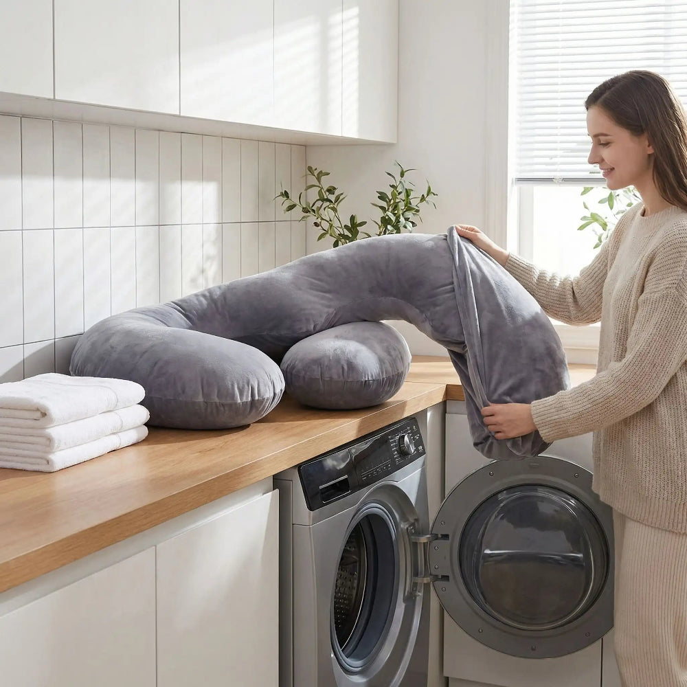 Coussin grossesse pratique avec entretien simplifie