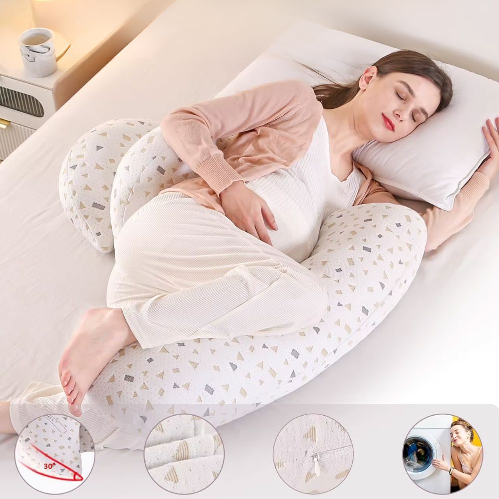 Coussins grossesse modulable – Soutien dos, ventre & jambes