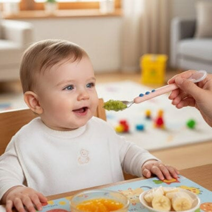 Cuillère pour bebe des couleurs vives