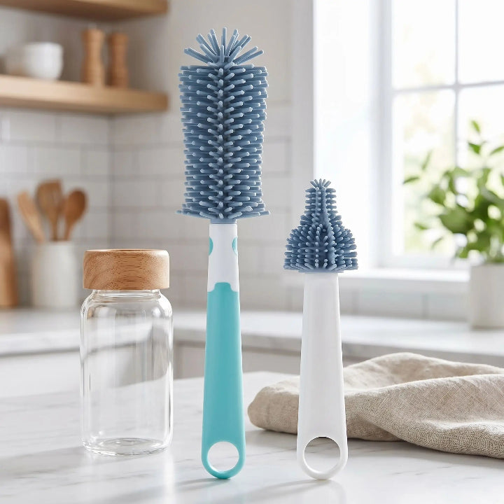 Goupillon biberon Ultra efficace bleu
