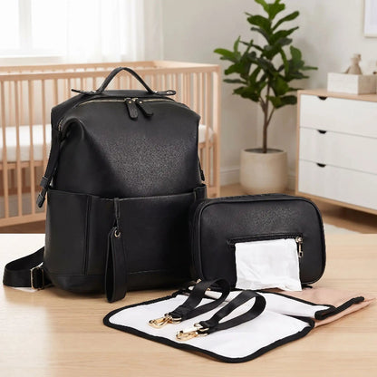 Sac a dos a langer PU noir