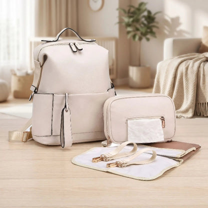 Sac a dos a langer beige PU