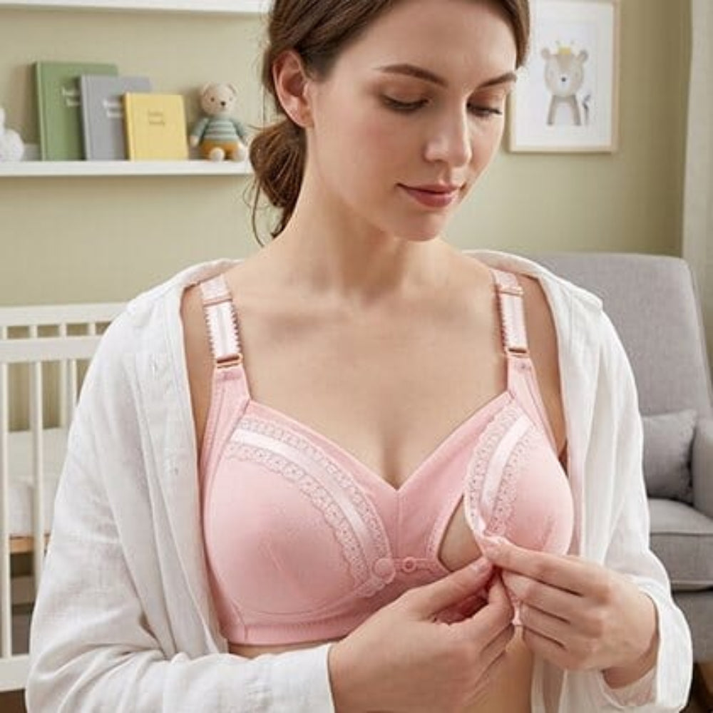 Soutien gorge allaitement grande taille ouverture avec une seule main