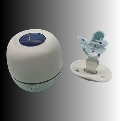 Stérilisateur portable pour tétine Élimine 99,99 % des bactéries en 3 minutes seulement