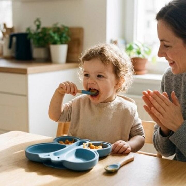 Assiette bebe bords surélevés