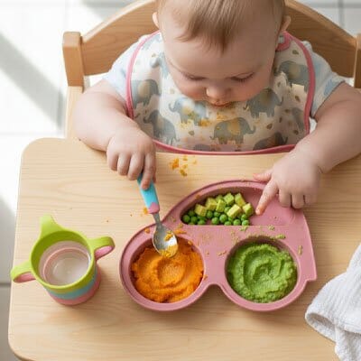 Assiette bébé passe au micro-ondes