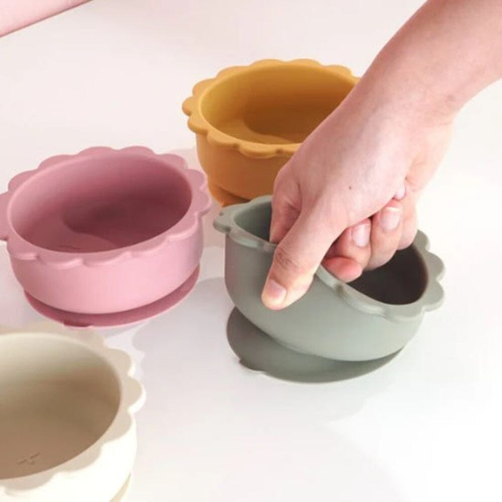 Assiette bebe silicone base ventouse 