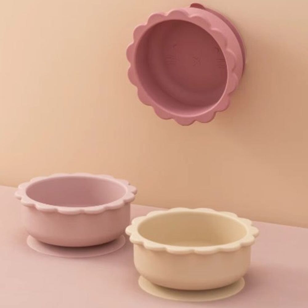 Assiette bebe silicone bords ondulés  