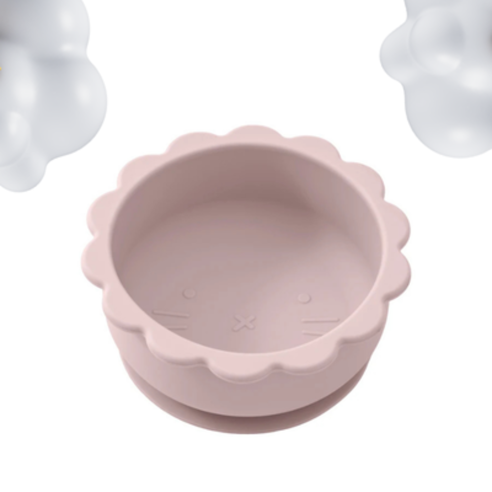 Assiette bebe silicone lilas fonce