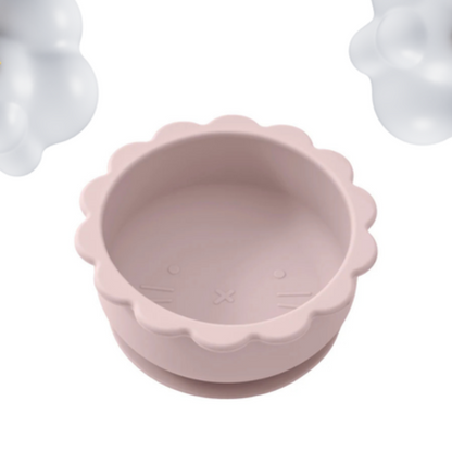 Assiette bebe silicone lilas fonce