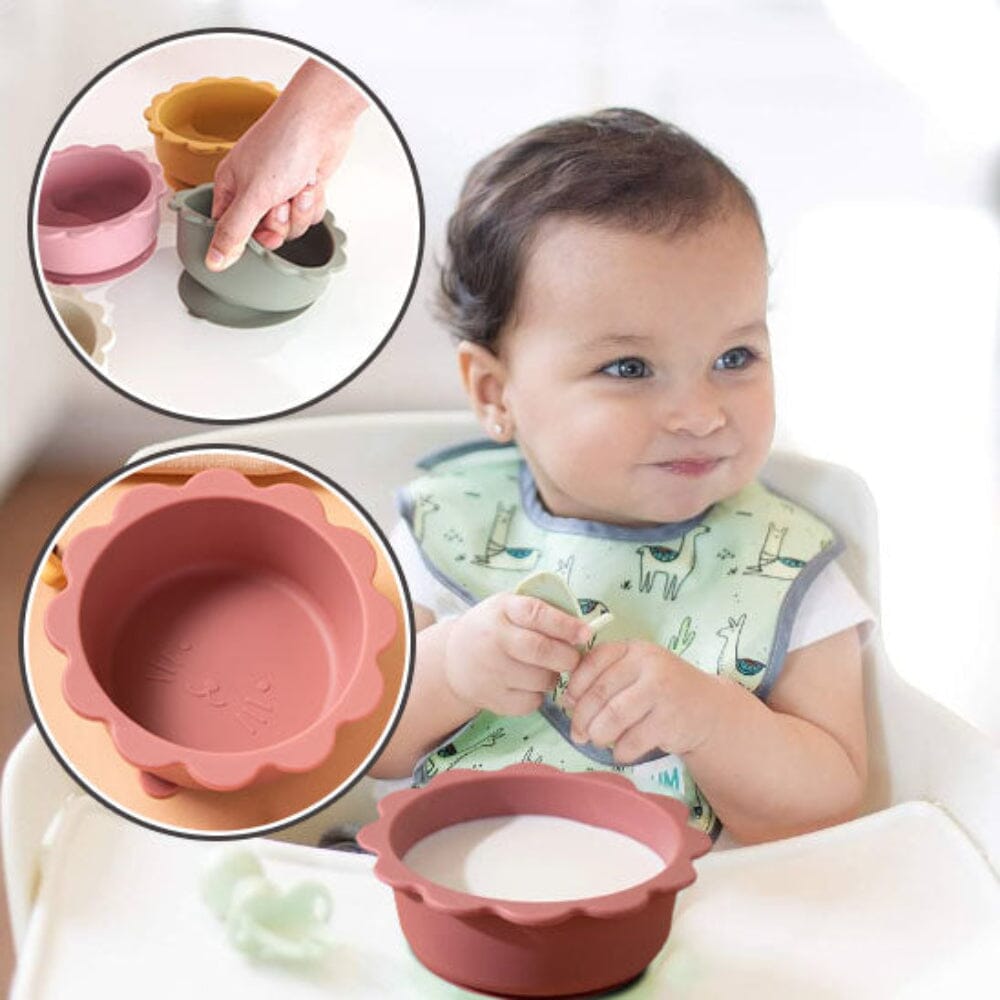 Assiette bebe silicone système ventouse