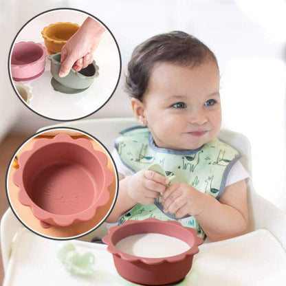 Assiette bebe silicone système ventouse