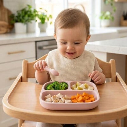 Assiette bébé ventouse sans BPA ni substances toxiques