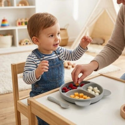 Assiette bebe ventouse silicone