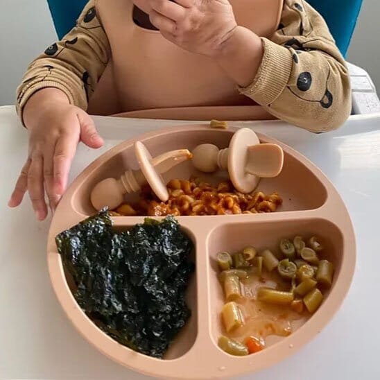 Assiette pour bebe  Ventouse intégrée
