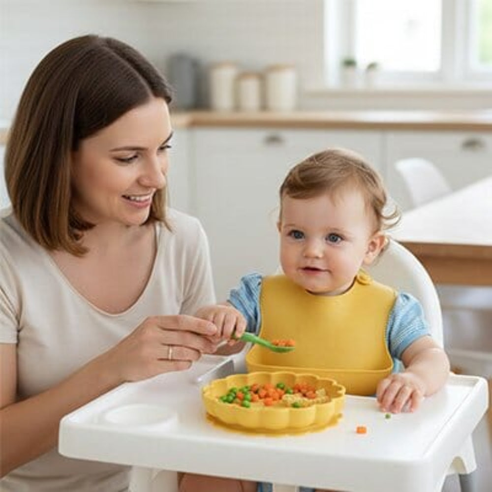 Assiette silicone bebe base antidérapante