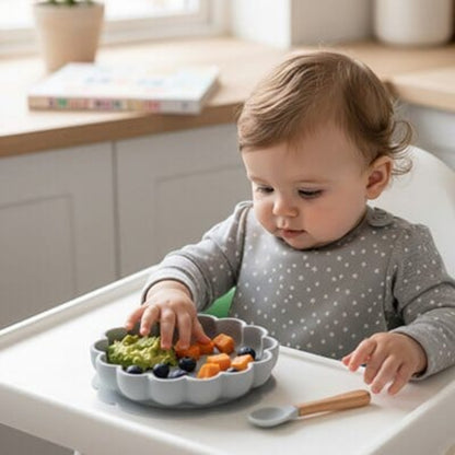 Assiette silicone bebe composition saine