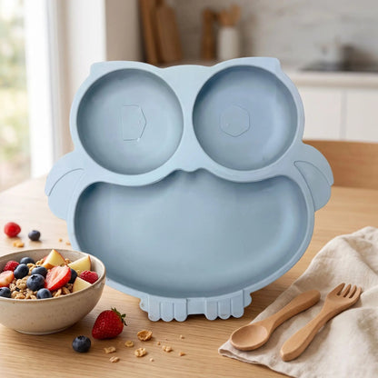 Assiette ventouse bebe bleu