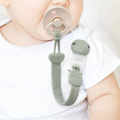 Attache tetine silicone matériau souple en silicone