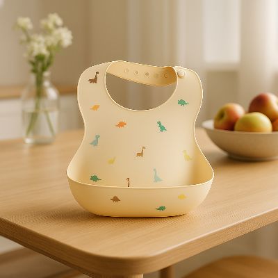 Bavoir silicone | Souple réglable