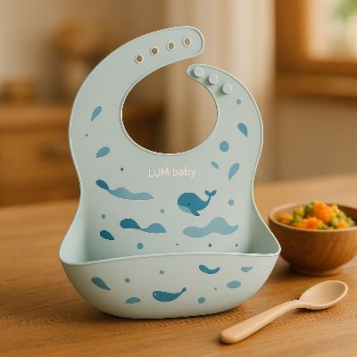 Bavoir silicone | Souple réglable