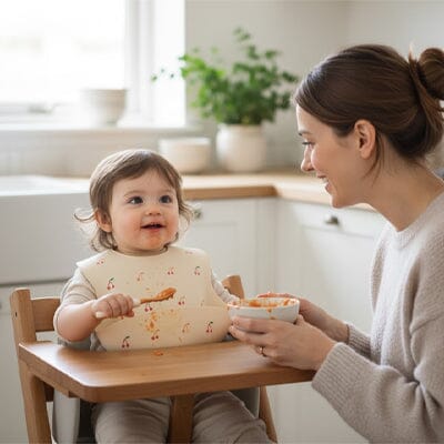 Bavoir silicone matière souple 