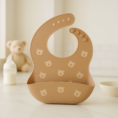 Bavoir silicone | Souple réglable