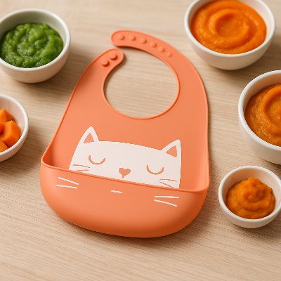 Bavoir silicone | Repas sans tache