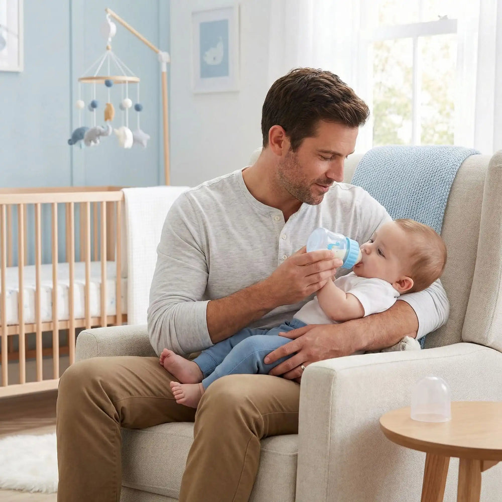 biberon-lait-maternel-papa-donne-le-lait-a-son-fils