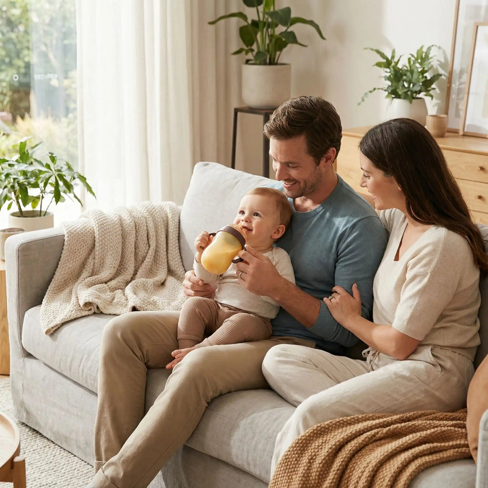 biberon nano silicone en famille