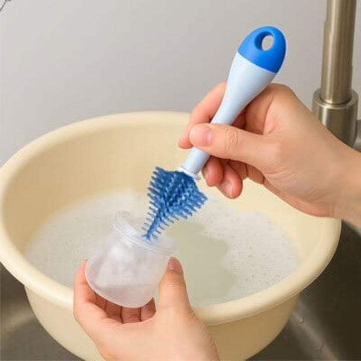 Brosse biberon embout spécial pour tétines
