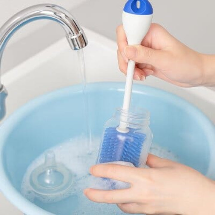 Brosse biberon rotative à 360 degrés