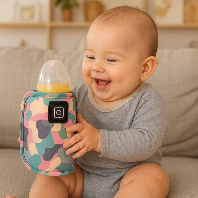 Chauffe biberon portable bébé heureux