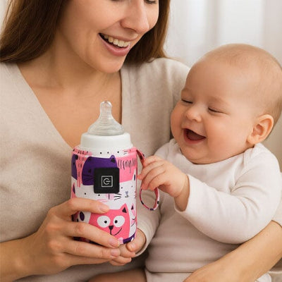 Chauffe-biberon portable gain temps