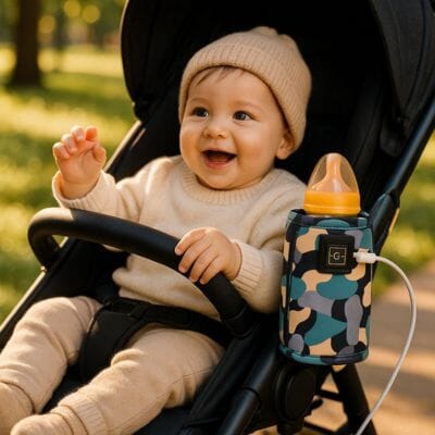 Chauffe biberon portable noir