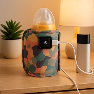 Chauffe biberon portable rose