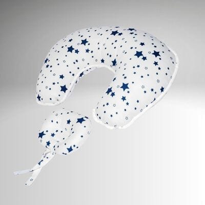 Coussin-allaitement-étoiles bleus