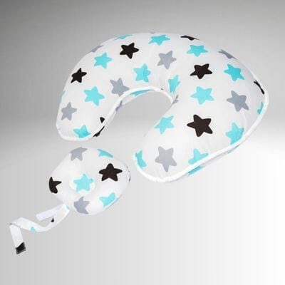 Coussin-allaitement-étoiles vertes