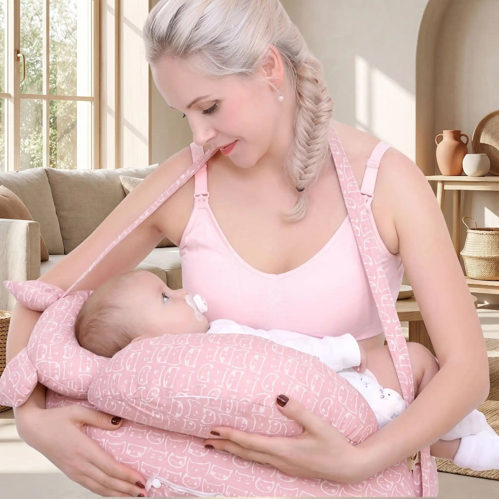 Coussin-d'allaitement avec sangle