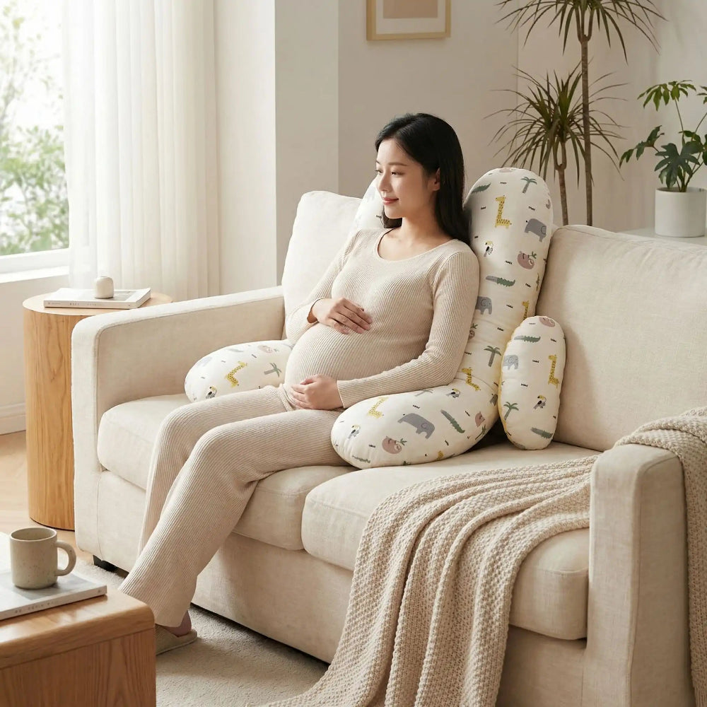 Coussin de grossesse position assise